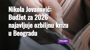 Budžet najavljuje krizu